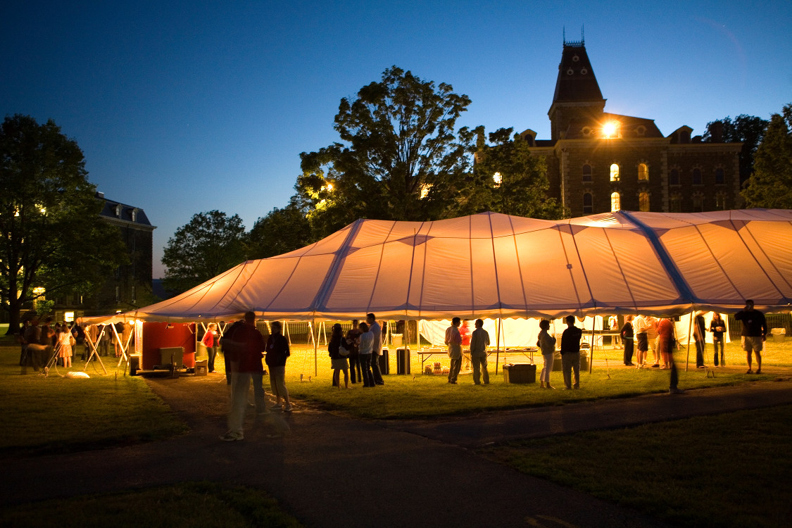 35th Reunion dancing under the stars on the Arts Quad